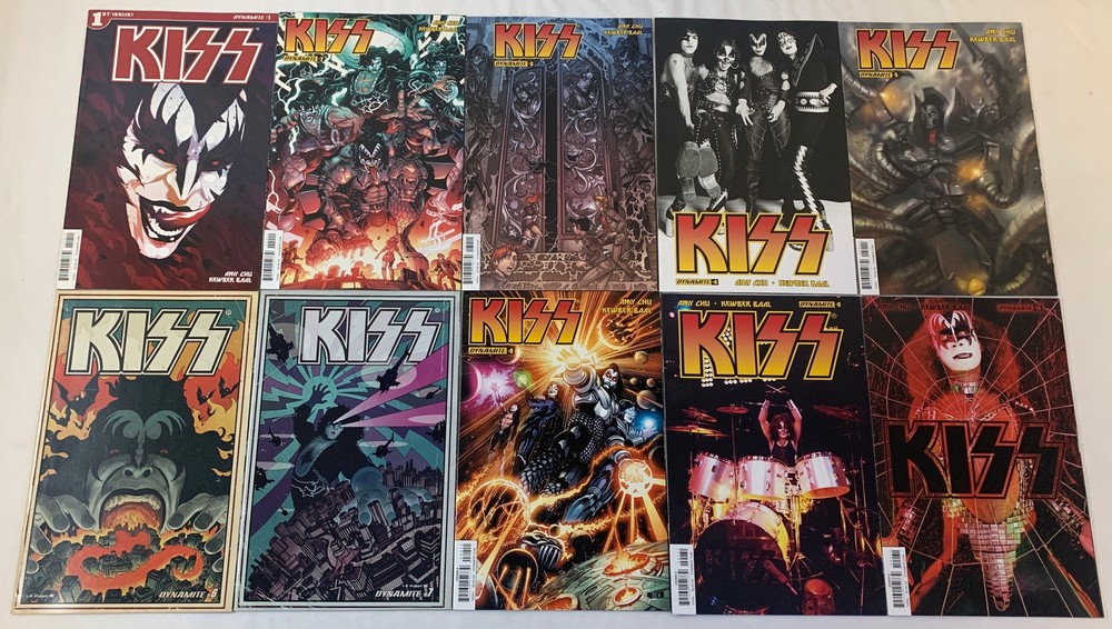 2016 Dynamite Comics KISS #1 2 3 4 5 6 7 8 9 10~FULL SET