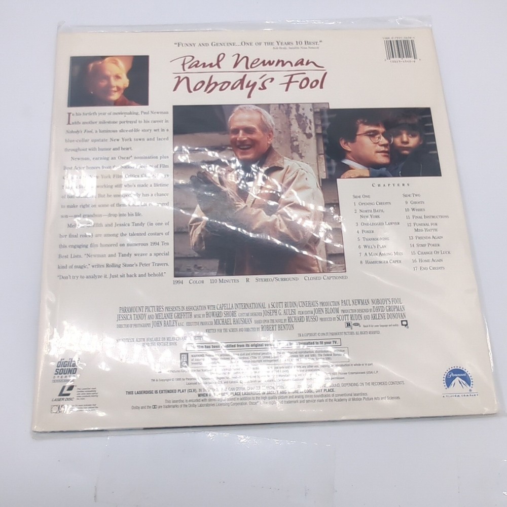 Nobody's Fool (Laserdisc, 1994)