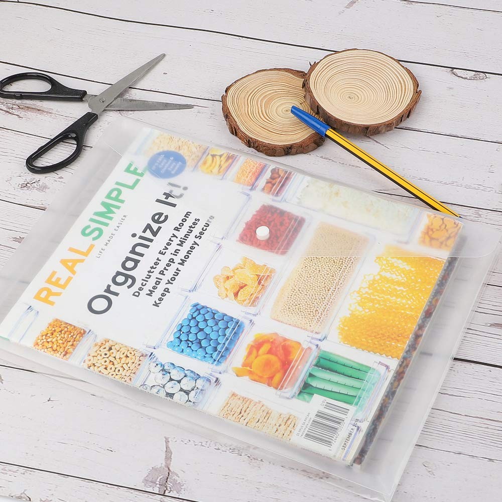 24pcs Clear Envelopes, Expandable Folders for Documents and Waterproof Folder...