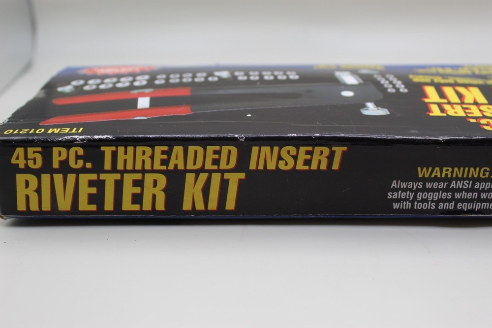 Pittsburgh Threaded Insert Riveter Kit 38 Pieces #1210