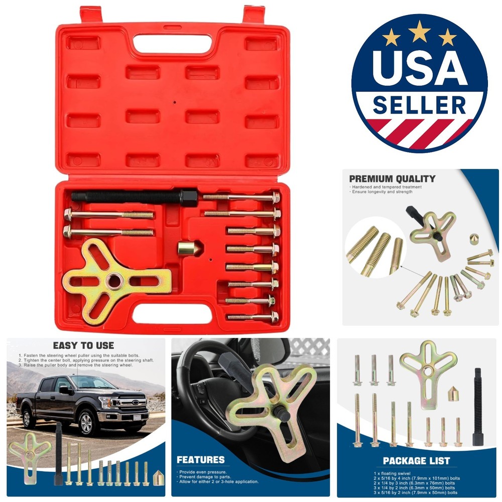 Precision Engineered 13PC Harmonic Balancer and Crankshaft Removal Tool