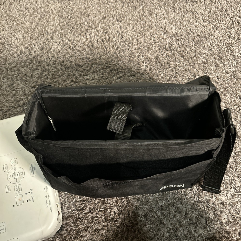 Epson Home Cinema 500 Projector Tested Working With Bag For Everything