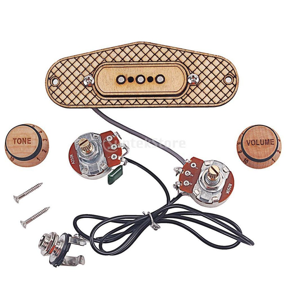 Pickup Pre- Maple for 3-String Box Guitar Replacement