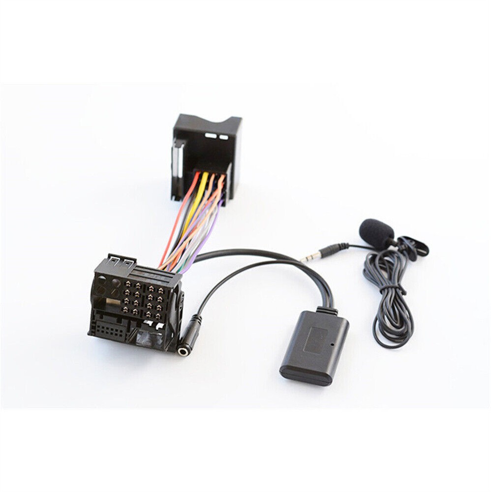 12PIN Aux Bluetooth Adapter+Microphone Cable For BMW X5 X3 E83 E85 E86 E39 E53