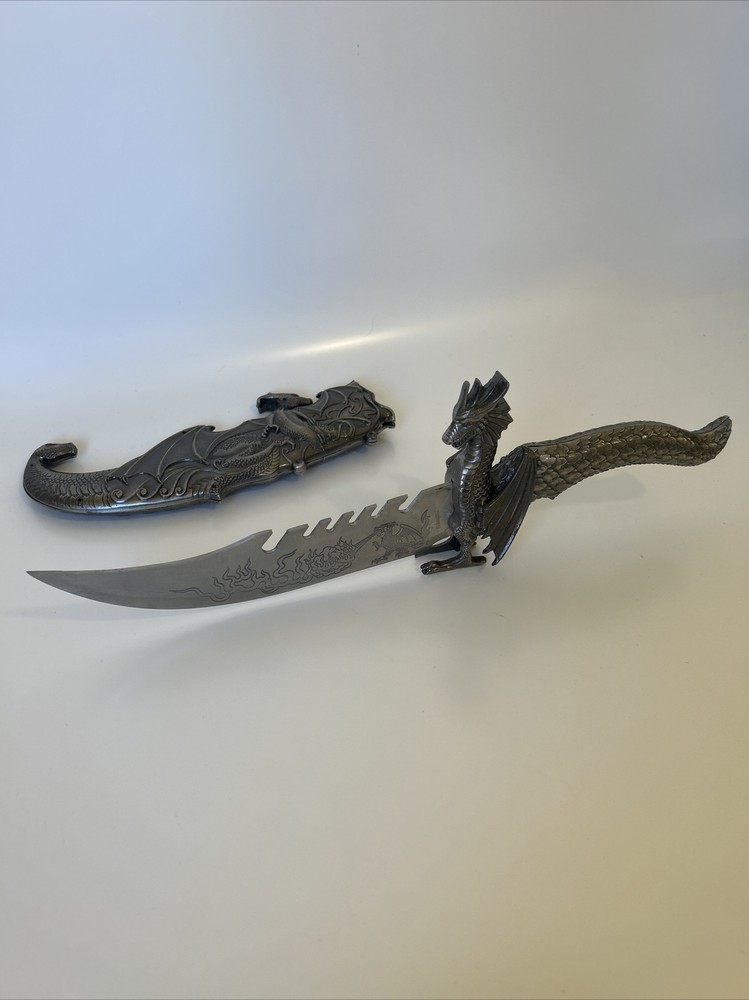Silver Dragon Knife Dagger