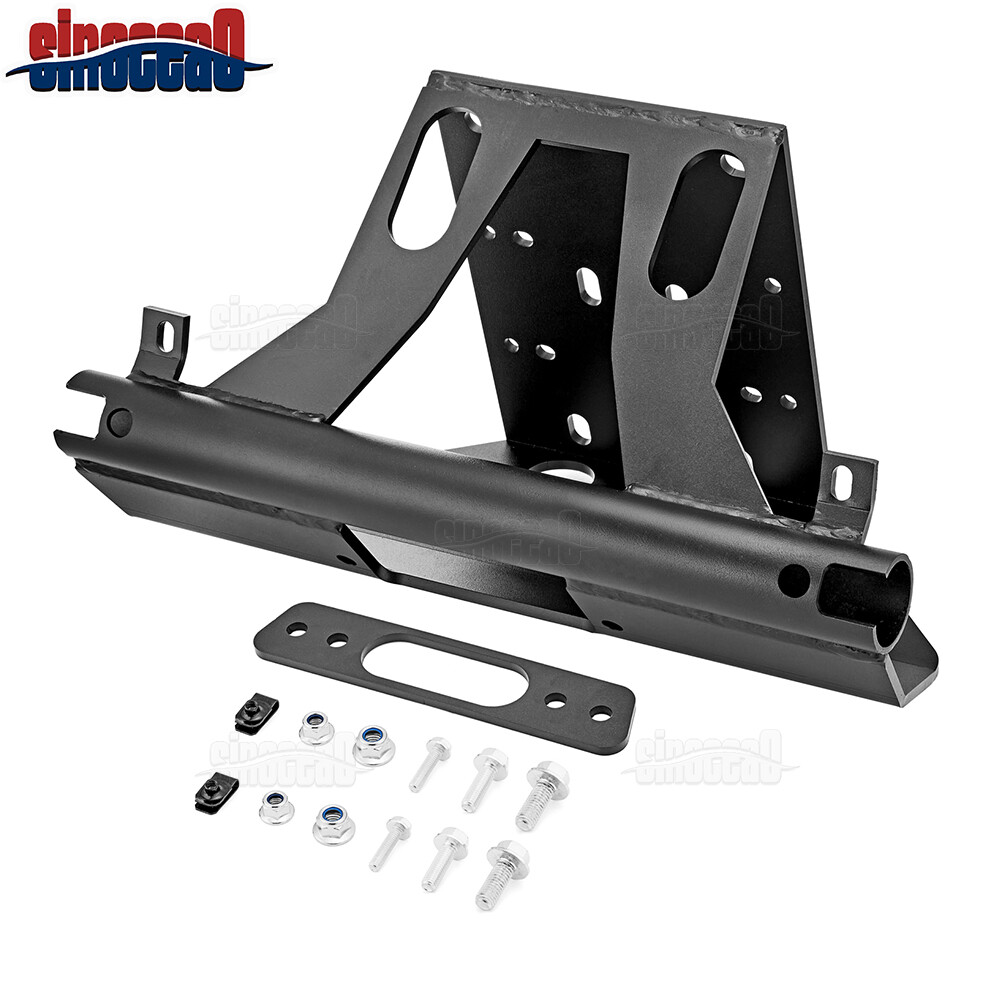 For Can-Am Maverick X3 Max RR Turbo 17+ UTV Steel Front Bumper Winch Mount Plate