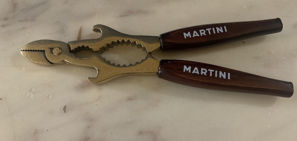 VINTAGE MARTINI NUTCRACKER CLAMP ADVERTISING GADGET