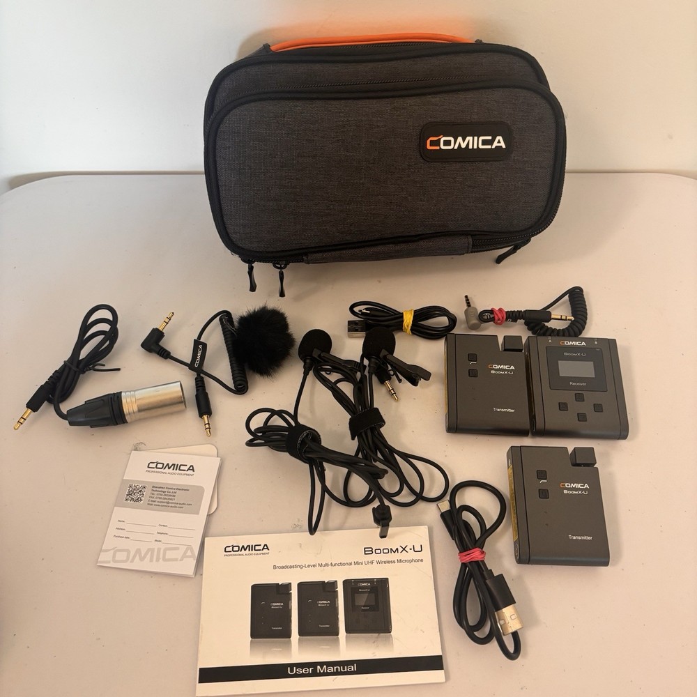 Comica BoomX-U Wireless Microphone System with Transmitter & Receiver