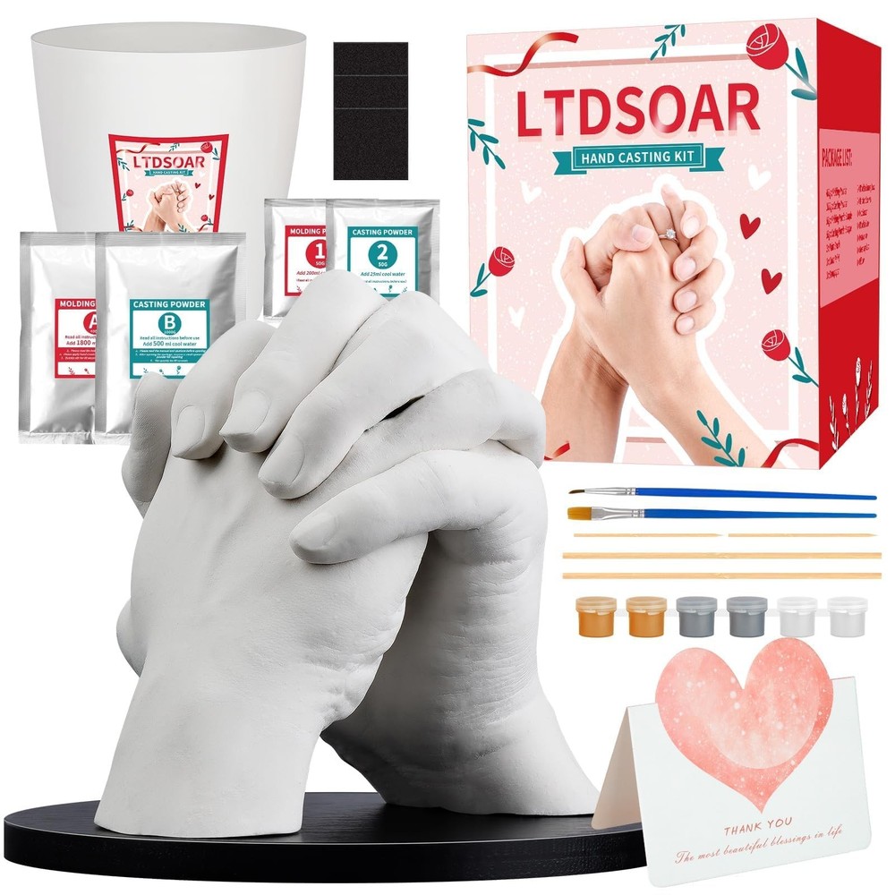 LTDSOAR Hand Casting Kit, Couples with Practice Mold Kit multicolor