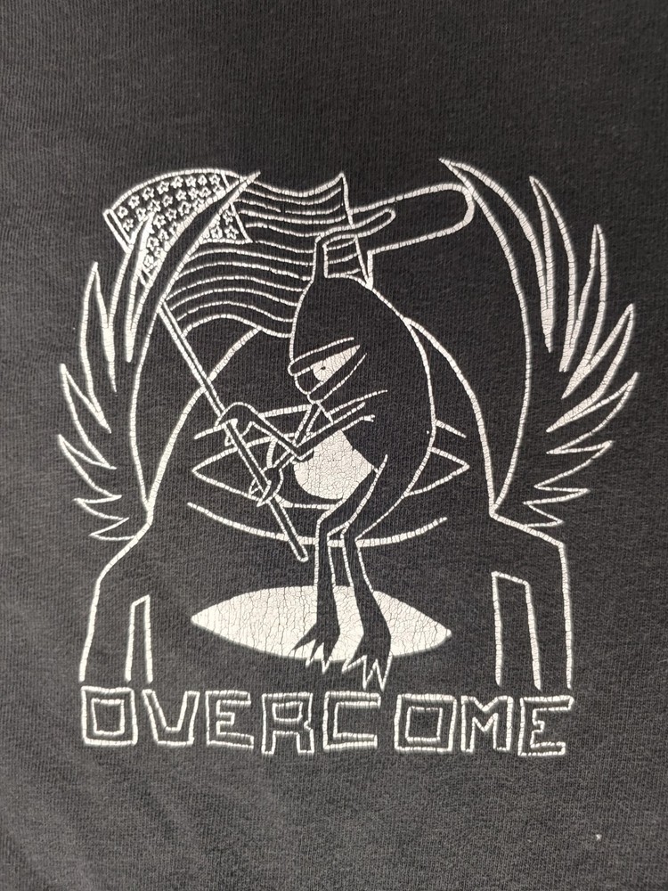 Overcome Alien American Flag T Shirt