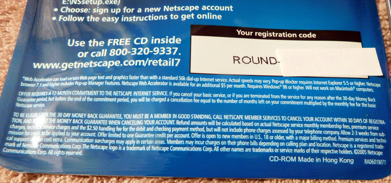2 Vintage Netscape Internet Service Installation Disc Software for PC Windows