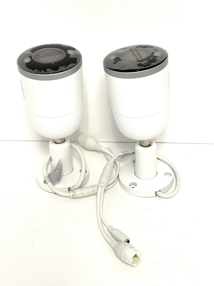 LOREX E892AB-Z 4K Ultra HD Smart Deterrence IP 2 X Camera + cable w/Smart Motion