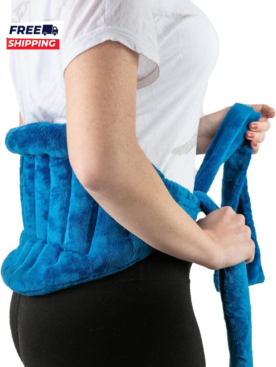 Microwavable Heating Pad for Back Pain Relief Moist Heat Pack for Neck & Should