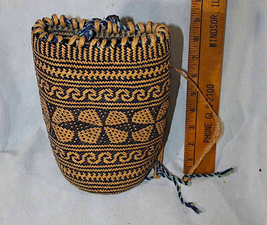 Lot of 6 Vintage Ajat Basket Penan People Borneo 20th Century Tribal