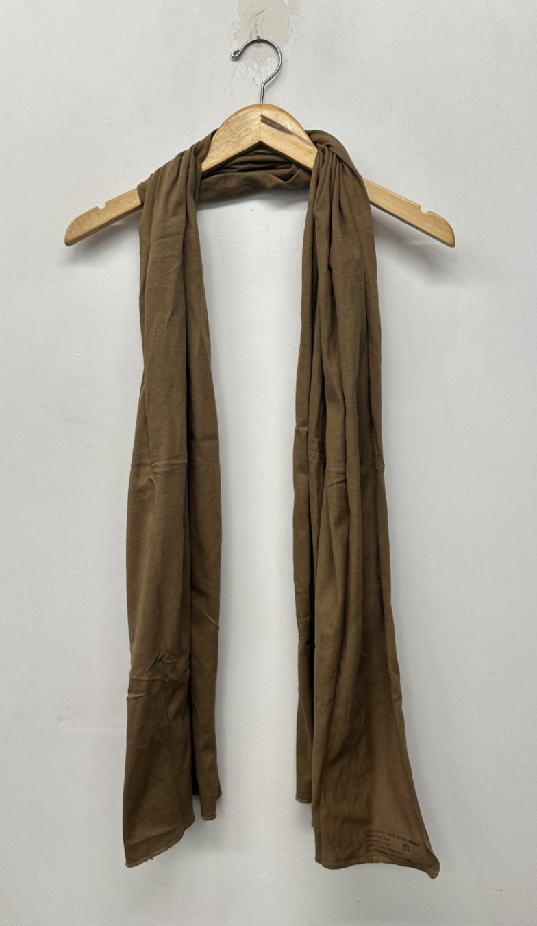NOS US Military Neckerchief/Scarf, Coyote Brown, 72 x 24, 100% Cotton, V-89
