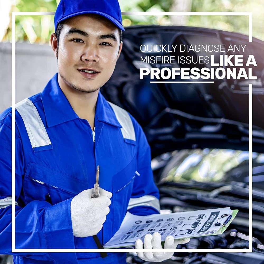 Ram-Pro Inline Spark Tester - Fool-Proof Engine Diagnostic Tool 6-12 Volt