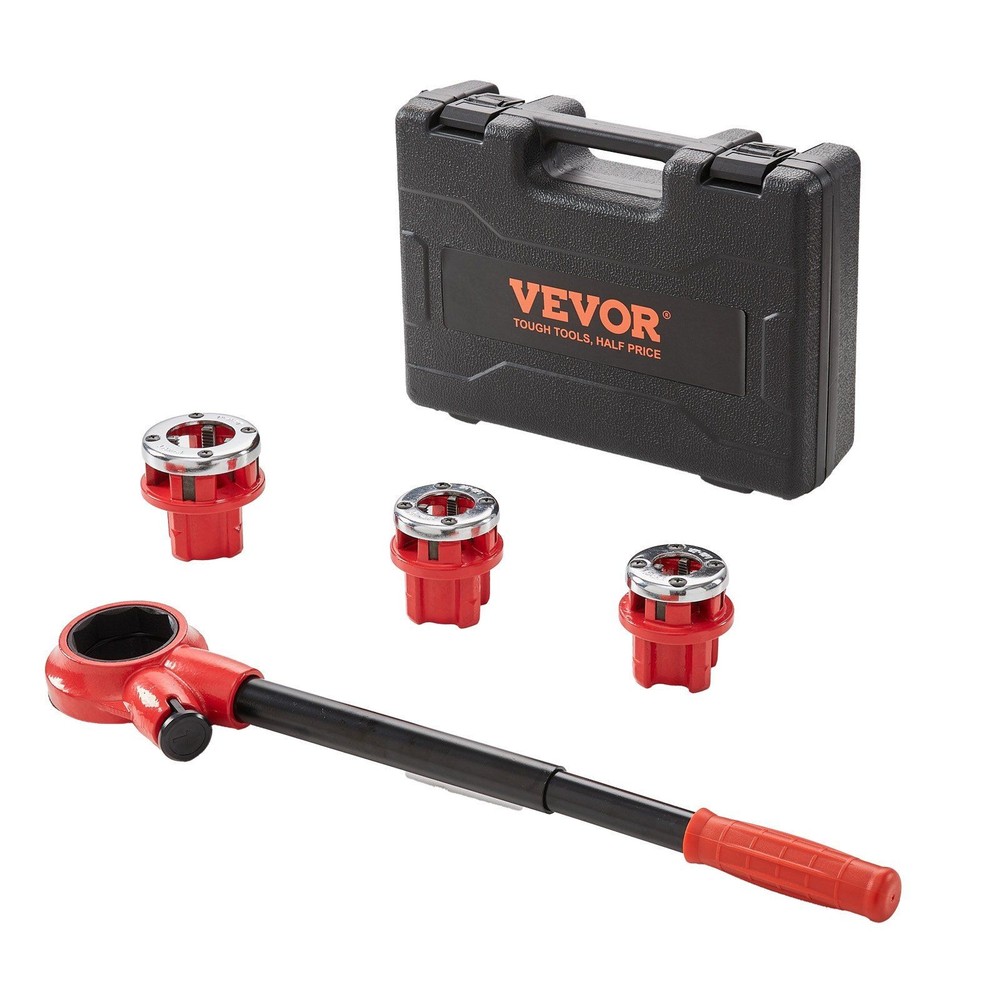 1/2" 3/4" 1" NPT Threading Set with 3 Dies for Construction Projects