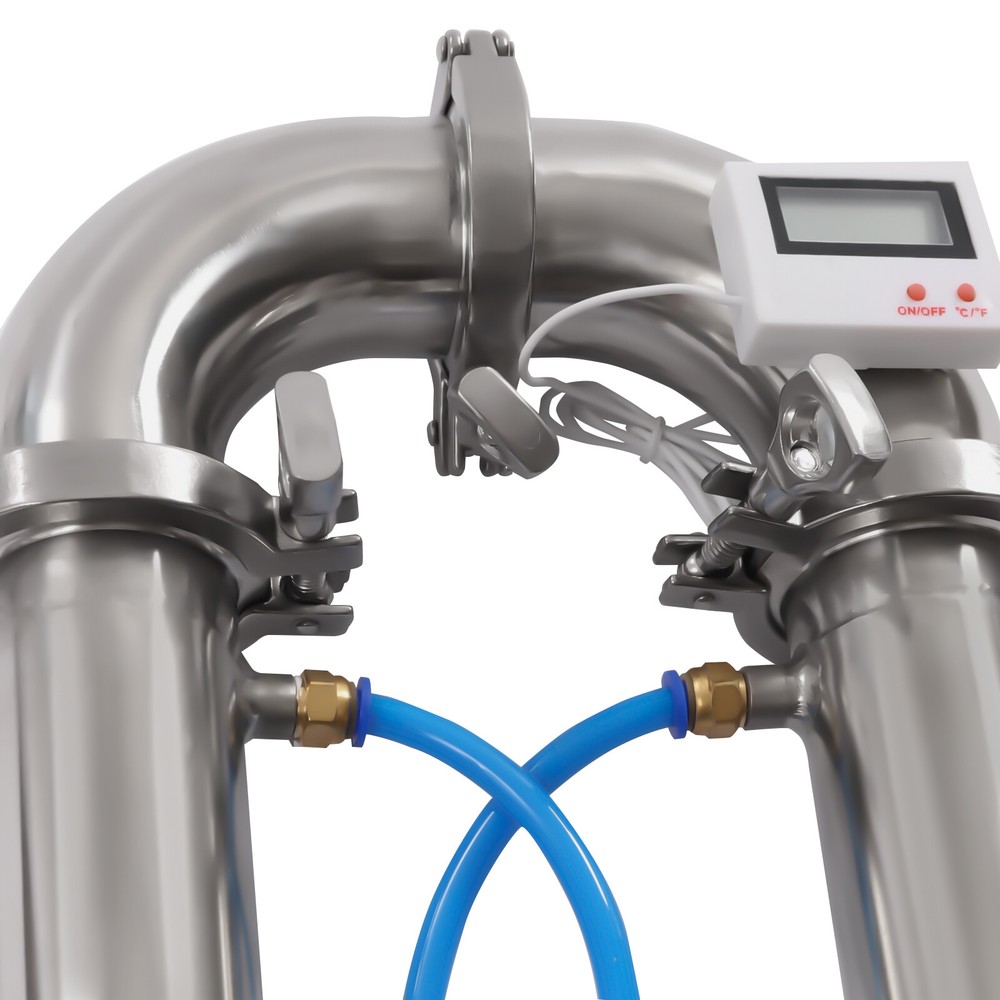 2" Still Moonshine Reflux Distilling Column Brew Bear Wine Making Tool Stainless