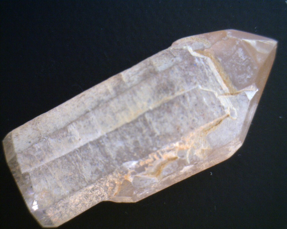 Red Fire Lepidocrocite in Quartz Scepter Crystal Madagascar r815b