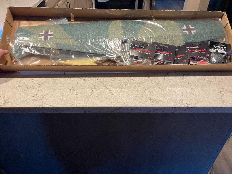 Techone Hobby BF-109 RC Warbird Airplane ARF Kit Plus