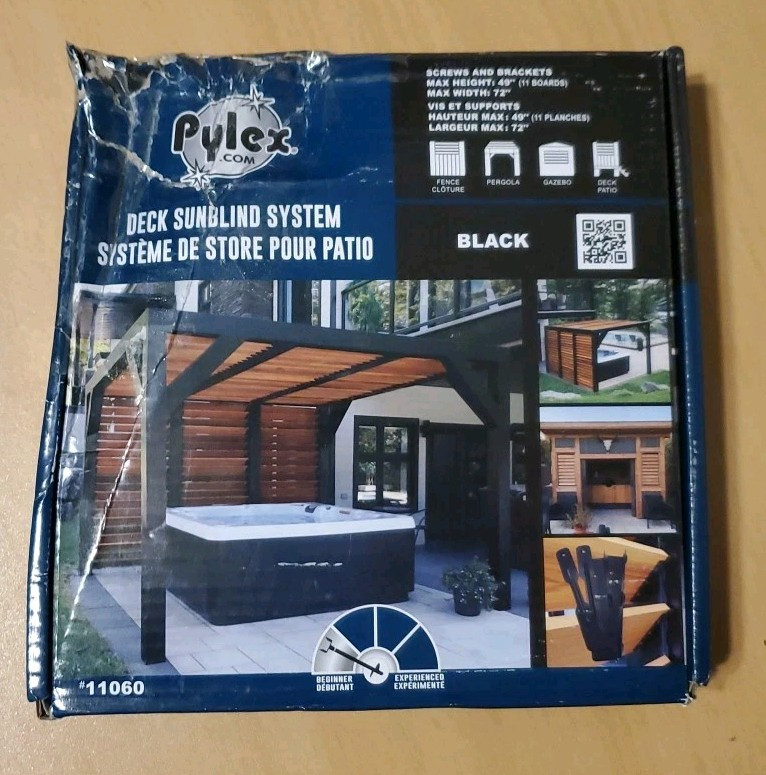 Deck Sunblind System 11060, Louvers Bracket Shutter Hardware Kit