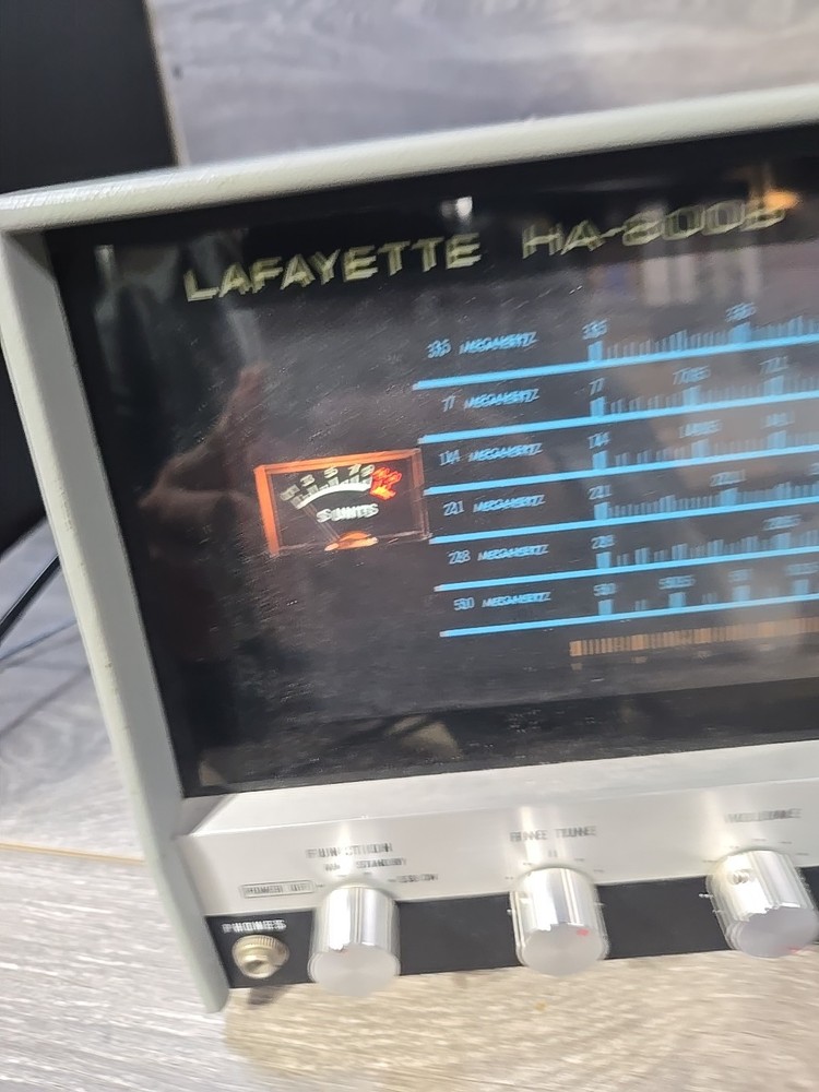 Lafayette HA-800B Solid State Communications Receiver W/ HE- 48C Speaker Tested