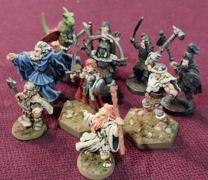 Vintage 1988 Ral Partha AD&D Forgotten Realms Heroes Complete Set