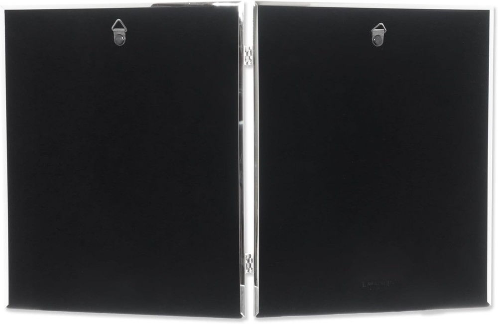 Lawrence Frames 510780D Silver Plated Double Bead Hinged 8x10 Double,