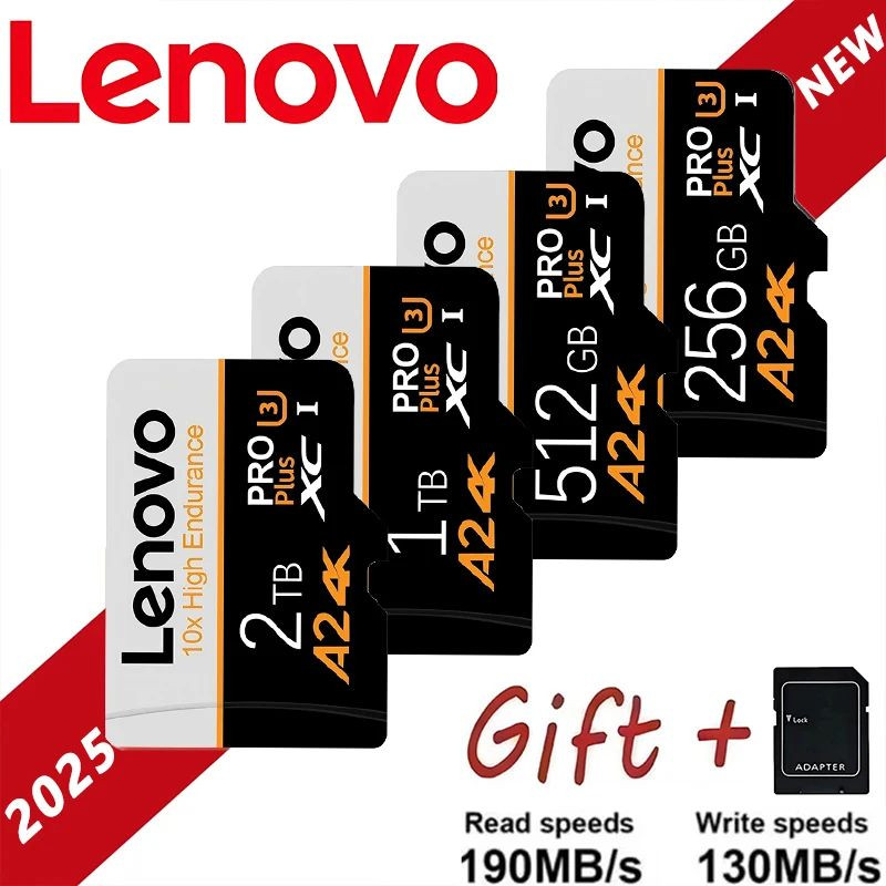 Lenovo High Speed Micro SD TF Memory Card Class 10 for Phone PC Camera