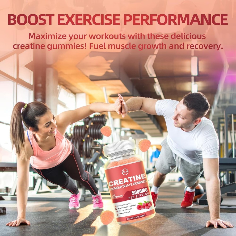 Creatine Monohydrate Gummies - Increase Strength and Build Muscle