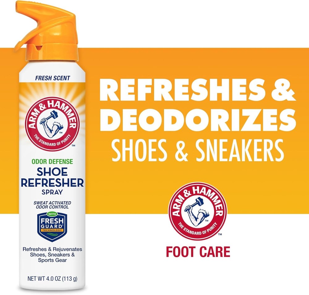 Arm and Hammer Shoe Refresher Spray, Multi-Purpose Odor Remover