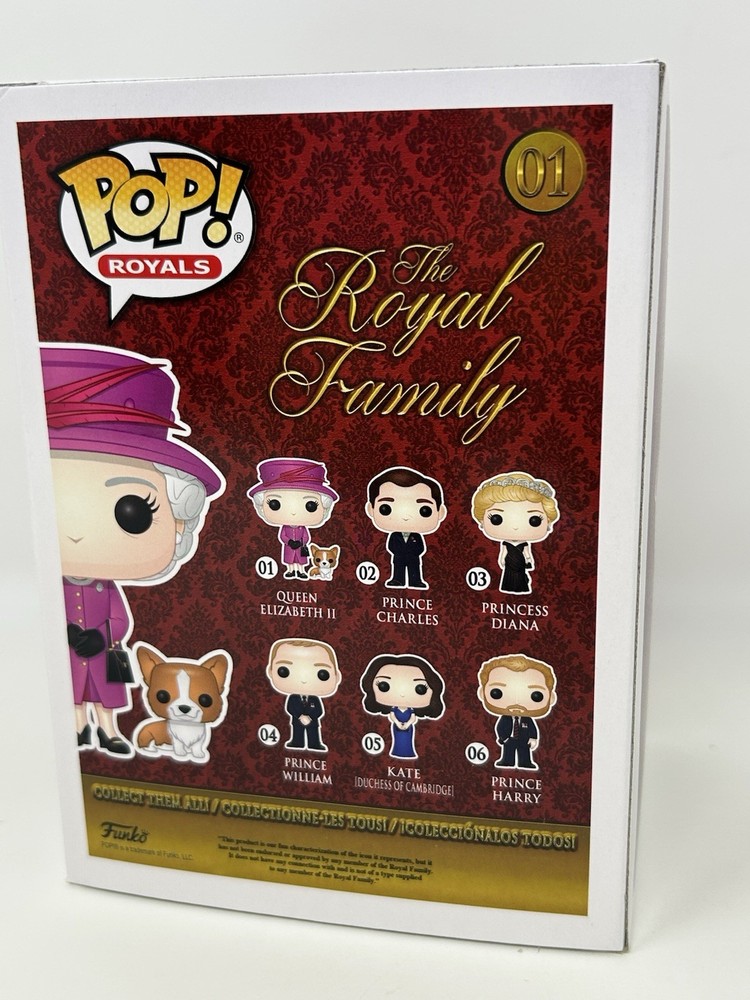 Funko Pop! Royals: Queen Elizabeth II #01 w/ Corgi (Bulk Quantities Available!)