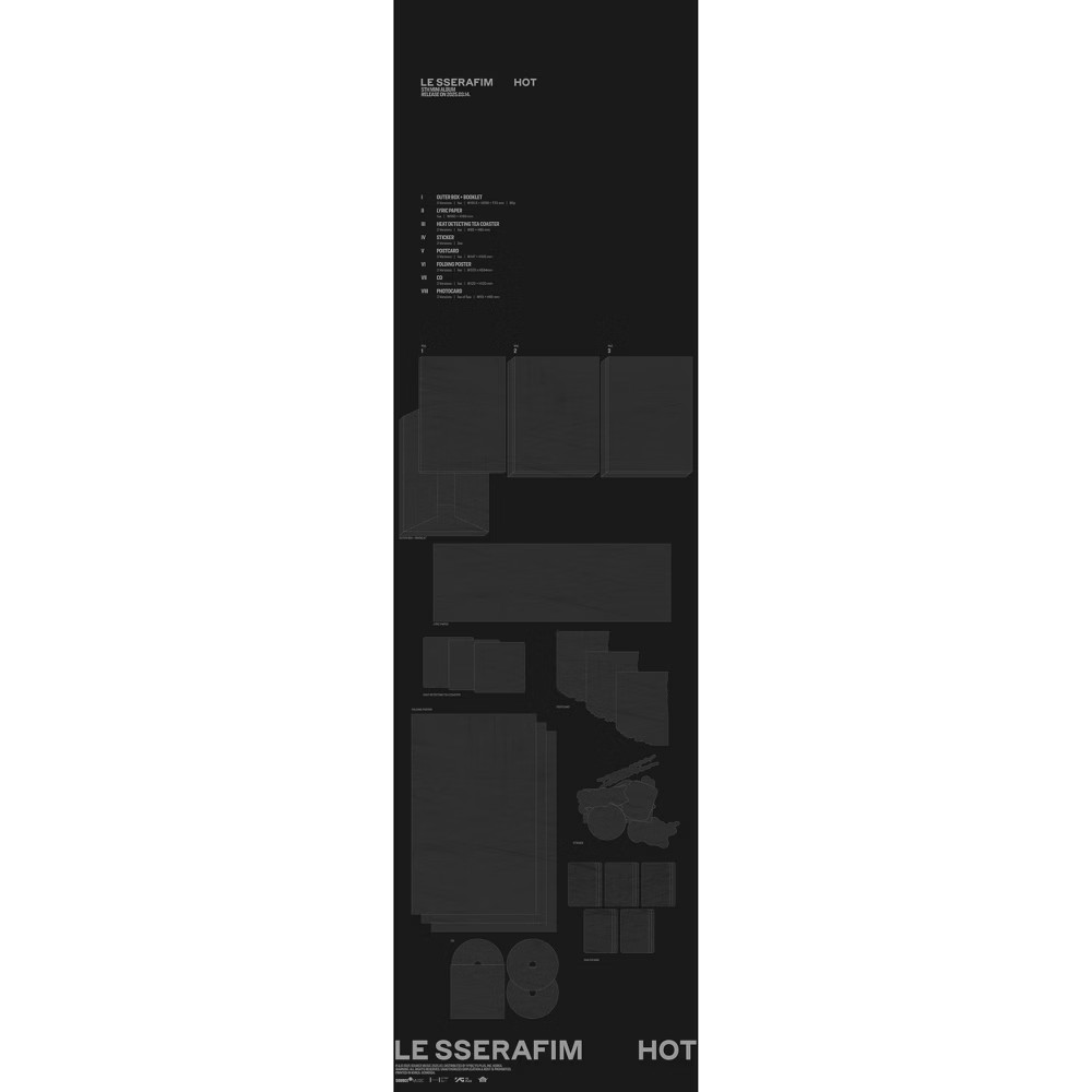 LE SSERAFIM - 5th Mini Album 'HOT' (CD)