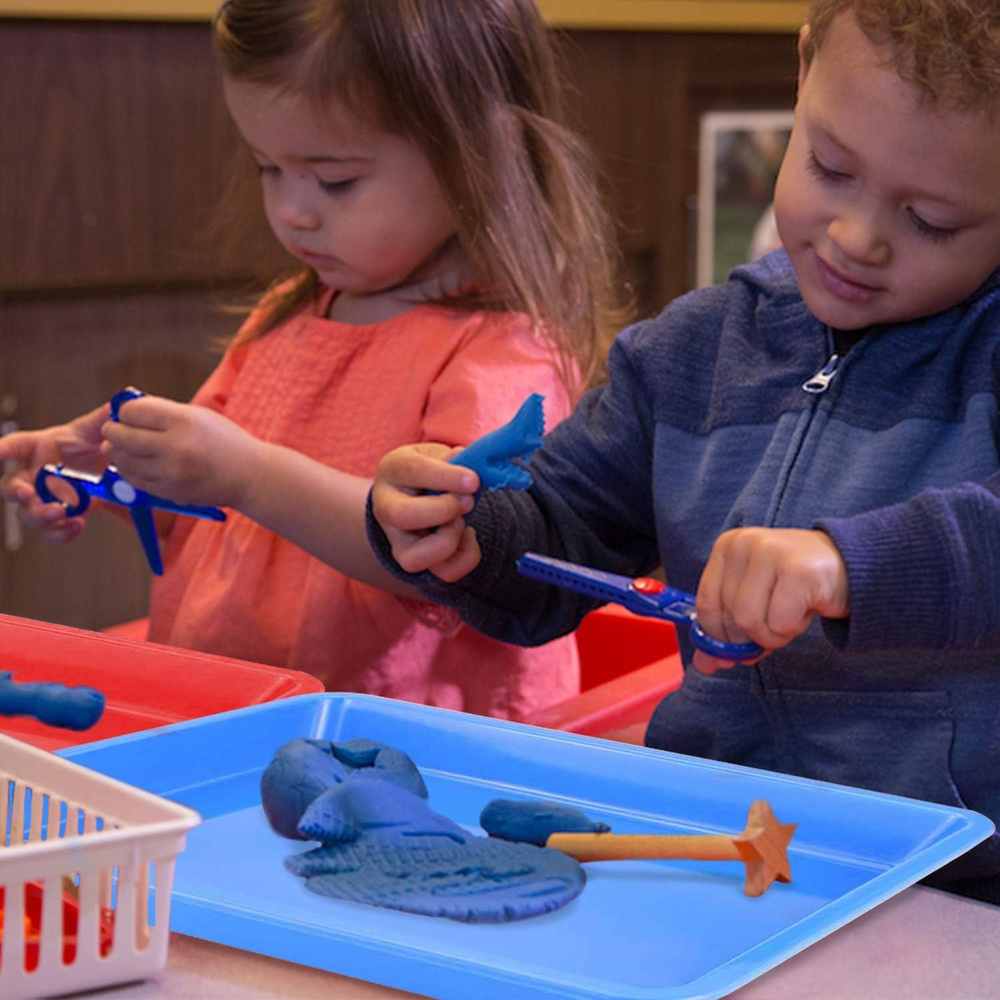 Plastic Art Trays Art and Craft Tray Plastic Tray,5 Pieces Stackable Activity Tr