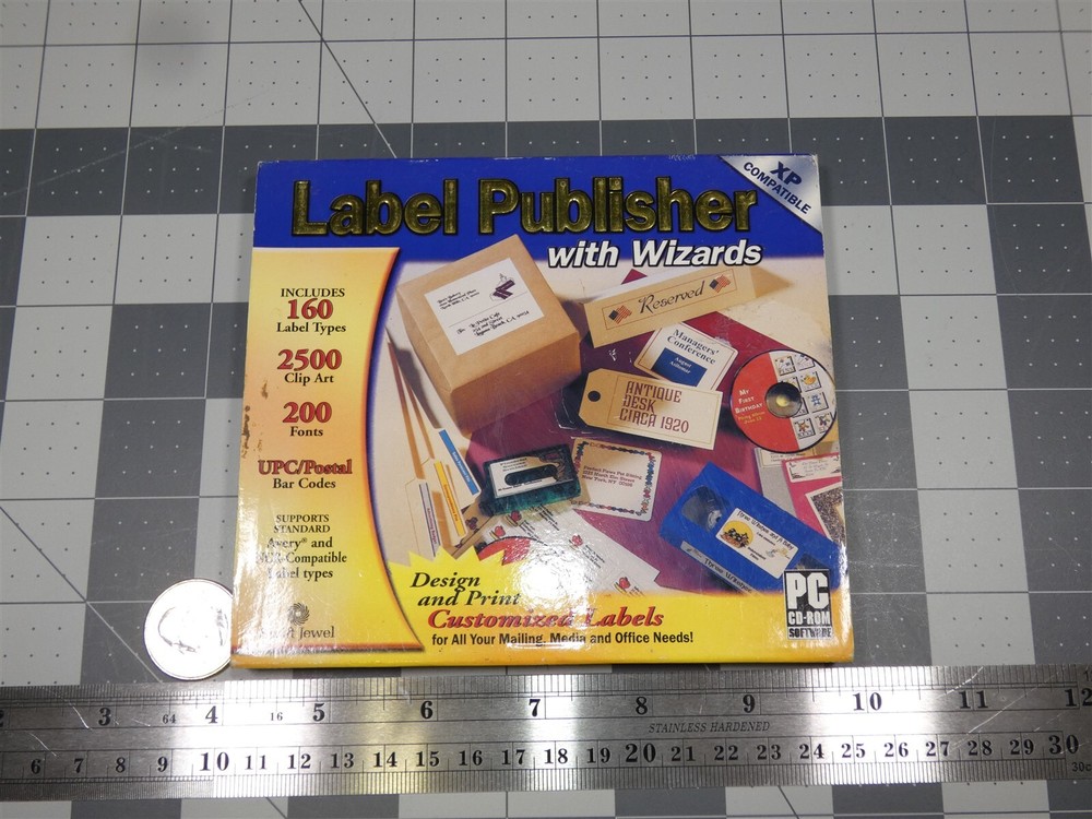 COSMI Label Publisher with Wizards PC CD ROM Windows Software