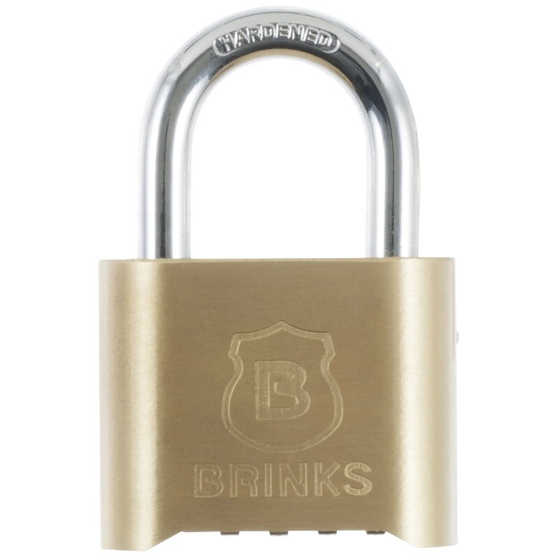 New Brinks Solid Brass 50mm Resettable Combination Padlock with 1in Shackle