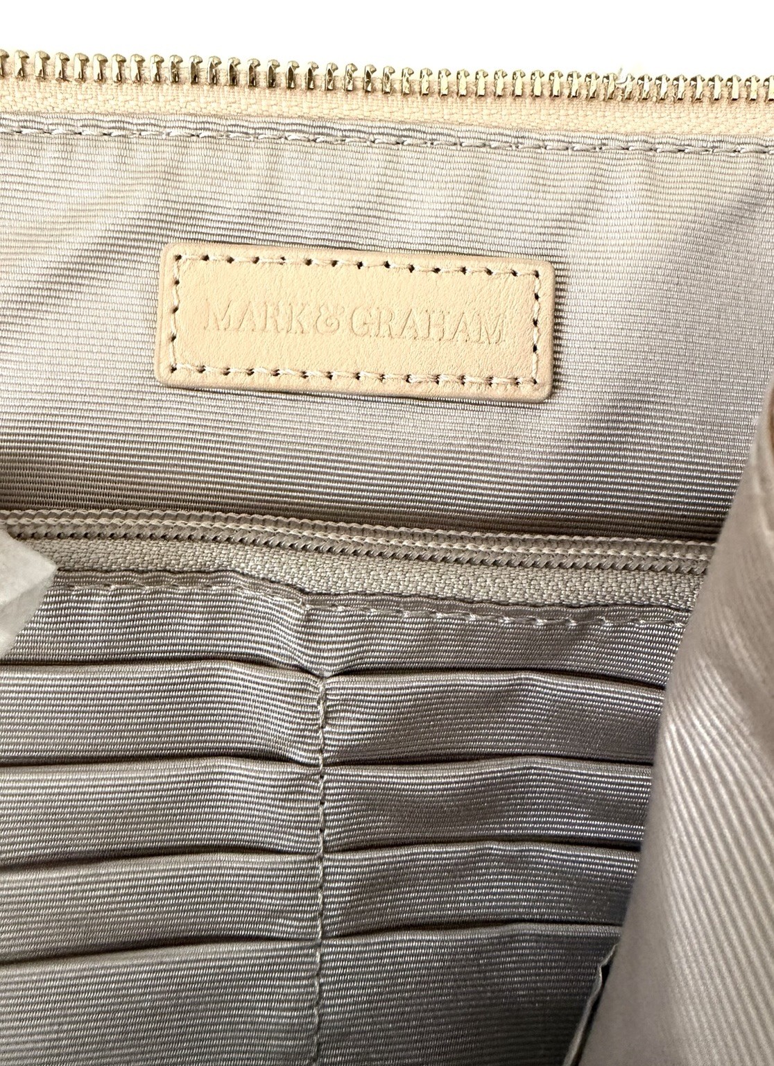 NEW! Mark & Graham Leather Commute Clutch Pouch Passport Travel Case, Mono: SLH