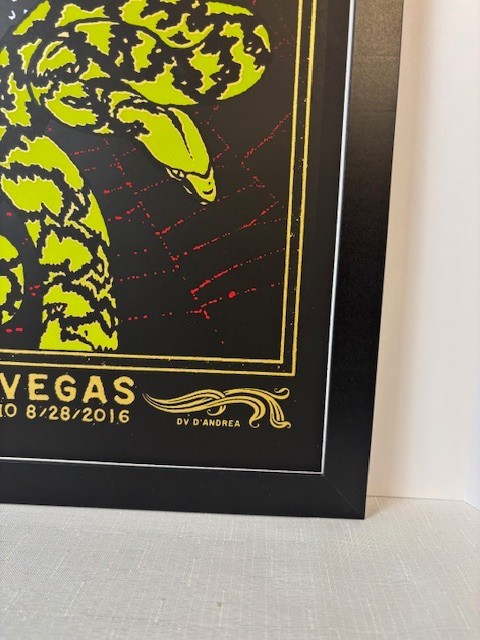 Psycho Las Vegas Concert Poster Alice Cooper 2016 Unframed Near Mint 18"X 24"