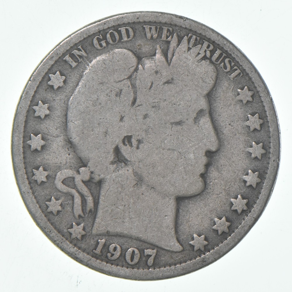 1907-O Barber Half Dollar Average Circ