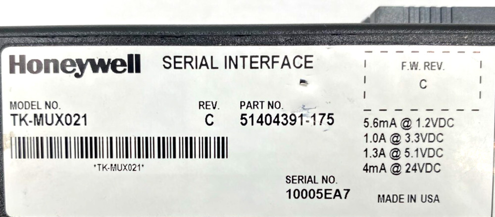 HONEYWELL TK-MUX021 REV.C SERIAL INTERFACE MODULE 51404391-175