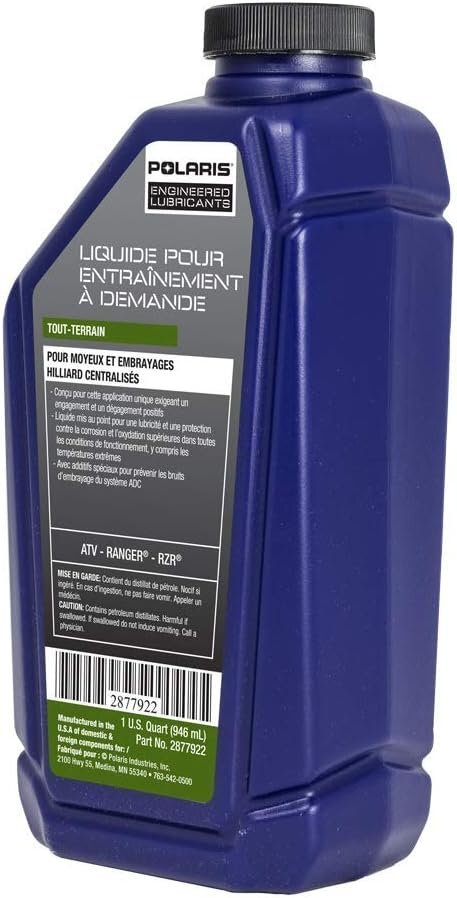 Polaris Off Road Demand Drive Front Gearcase and Centralized Clutch Drive Fluid,