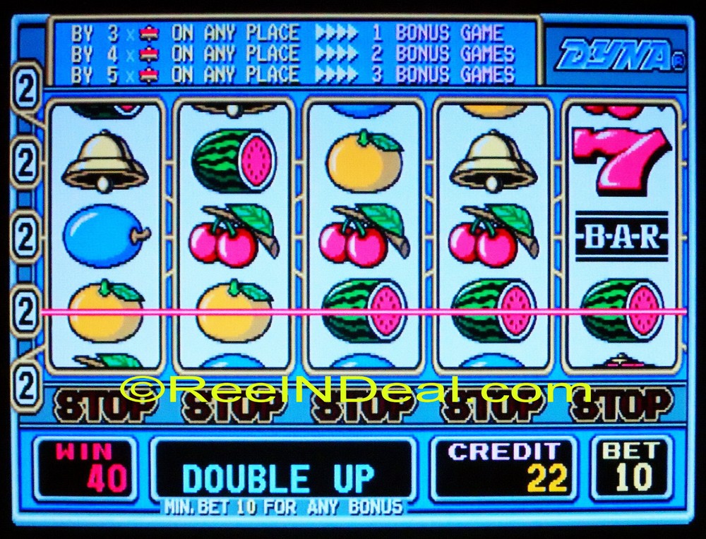Dyna Rushin' Bell Bonus Cherry Master 8-Liner Slot Machine Highly Profitable