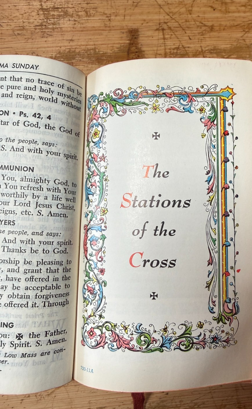 Vtg Saint Joseph "Continuous" Sunday Missal - 1957-58 Catholic Prayer
