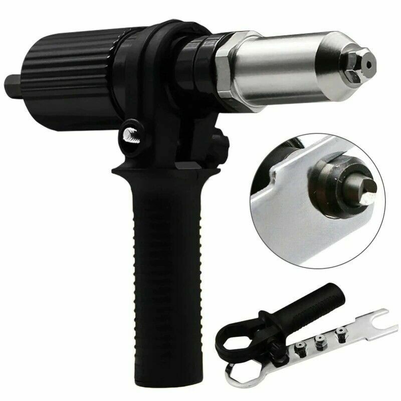 Electric Rivet Nut Gun Cordless Drill Pop Adapter Riveting Riveter Insert Tool