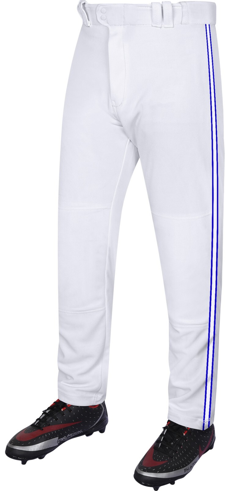 Exxact Sports Proline Full Length Men's Baseball Pants with Stripes, Open Bottom