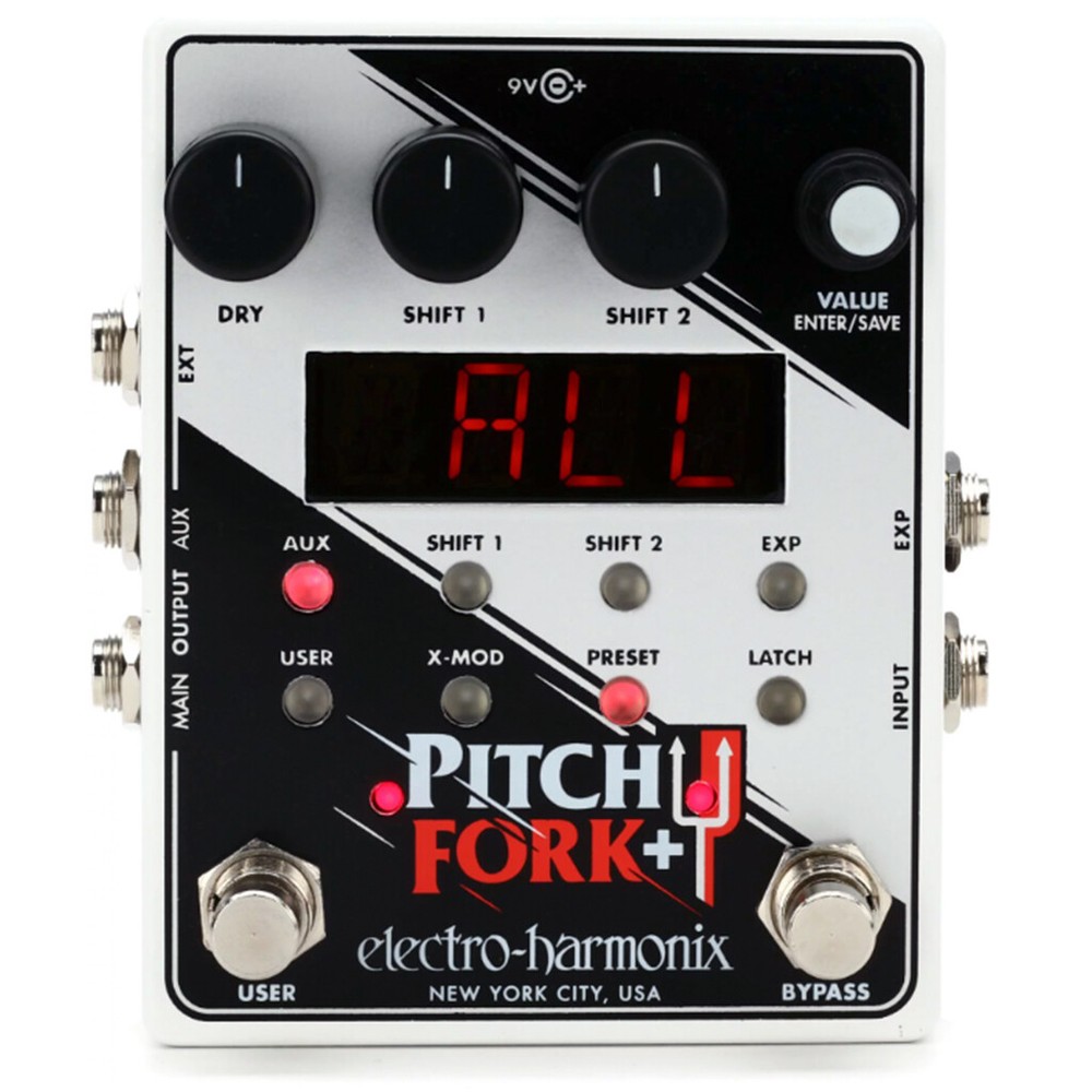 Electro-Harmonix Pitch Fork+ Plus Dual Shifter Effects Pedal