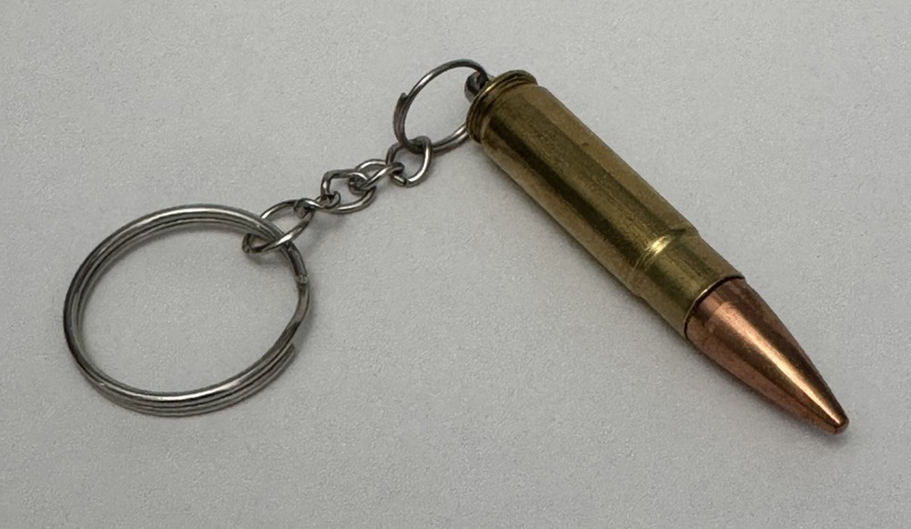 300 Blackout  Bullet Key Chain / Zipper Pull (Brass)