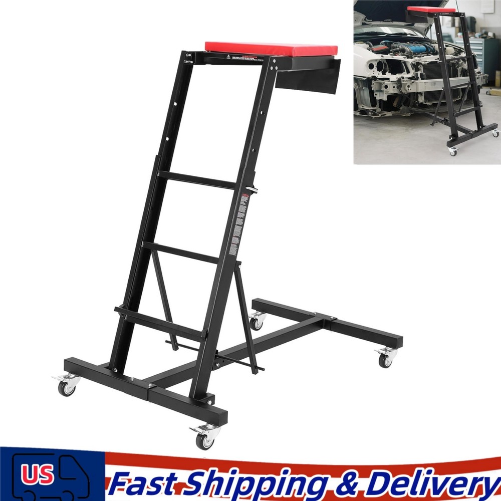 Automotive Topside Creeper 400LBS Adjustable Height Movable with 4 Wheels