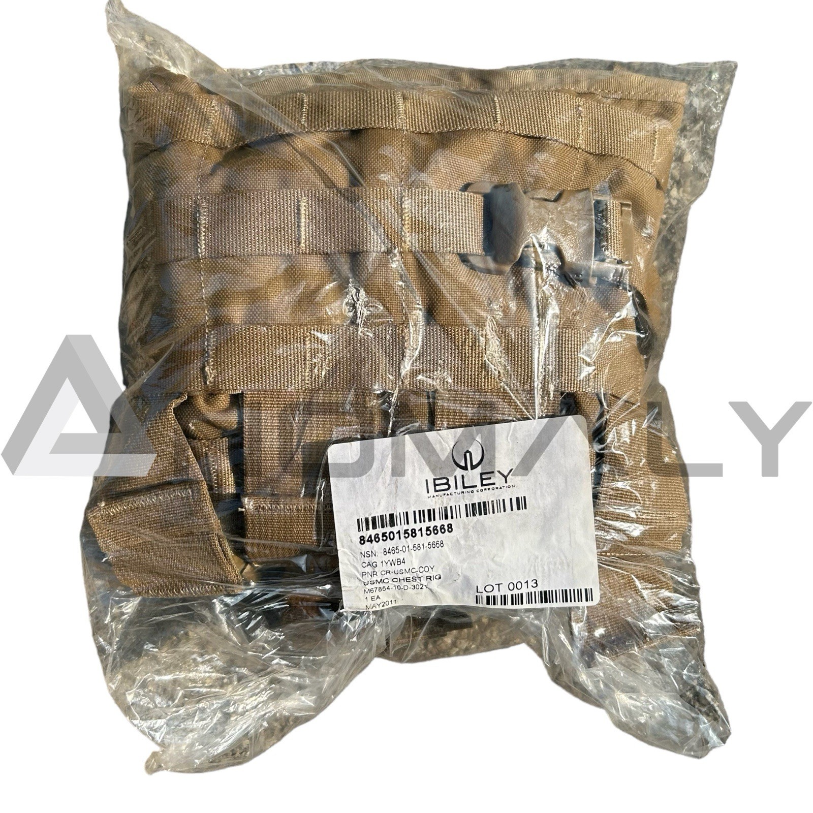 USMC Chest Rig, Tactical Assault Panel TAP Vest Ibiley W/ Repair Kit, Coyote NEW