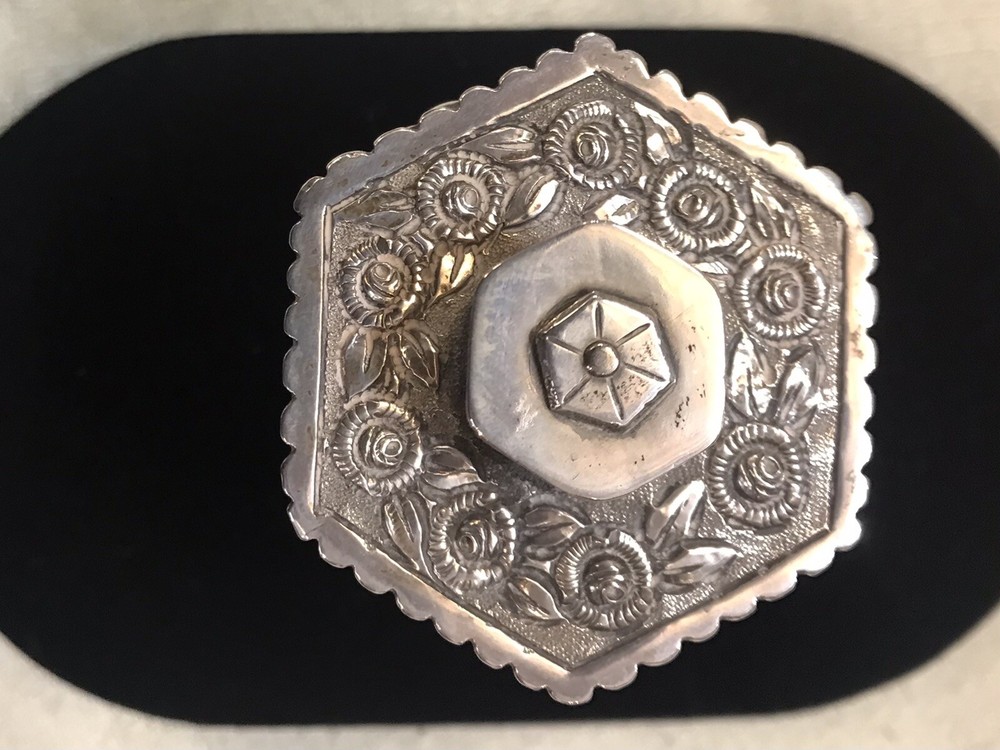 Antique 800 Silver Repousse Box